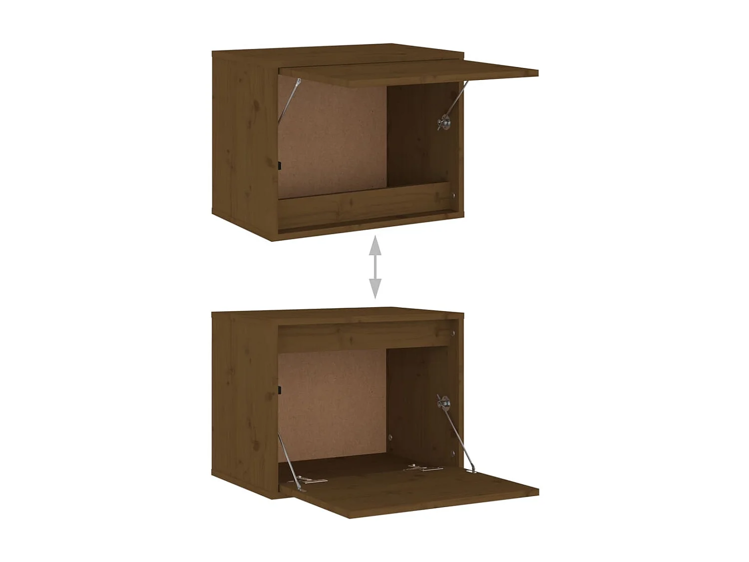 Armoire murale Marron miel 45x30x35 cm Bois de pin massif