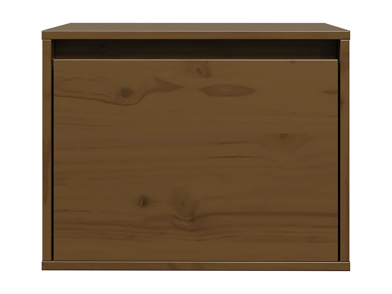 Wandschrank Honigbraun 45x30x35 cm Massivholz Kiefer