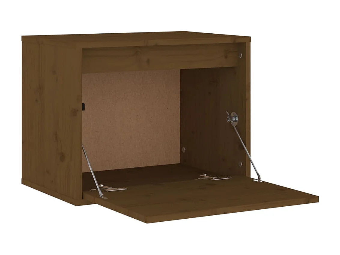 Wandschrank Honigbraun 45x30x35 cm Massivholz Kiefer