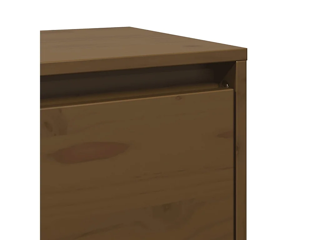 Wandschrank Honigbraun 45x30x35 cm Massivholz Kiefer