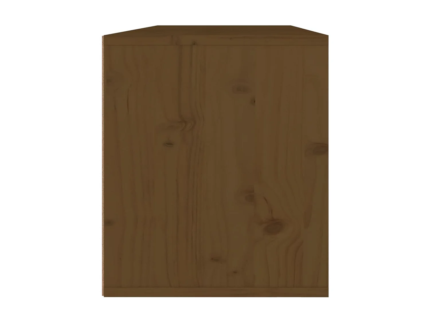 Armoires murales 2pcs Marron miel 45x30x35cm Bois de pin massif