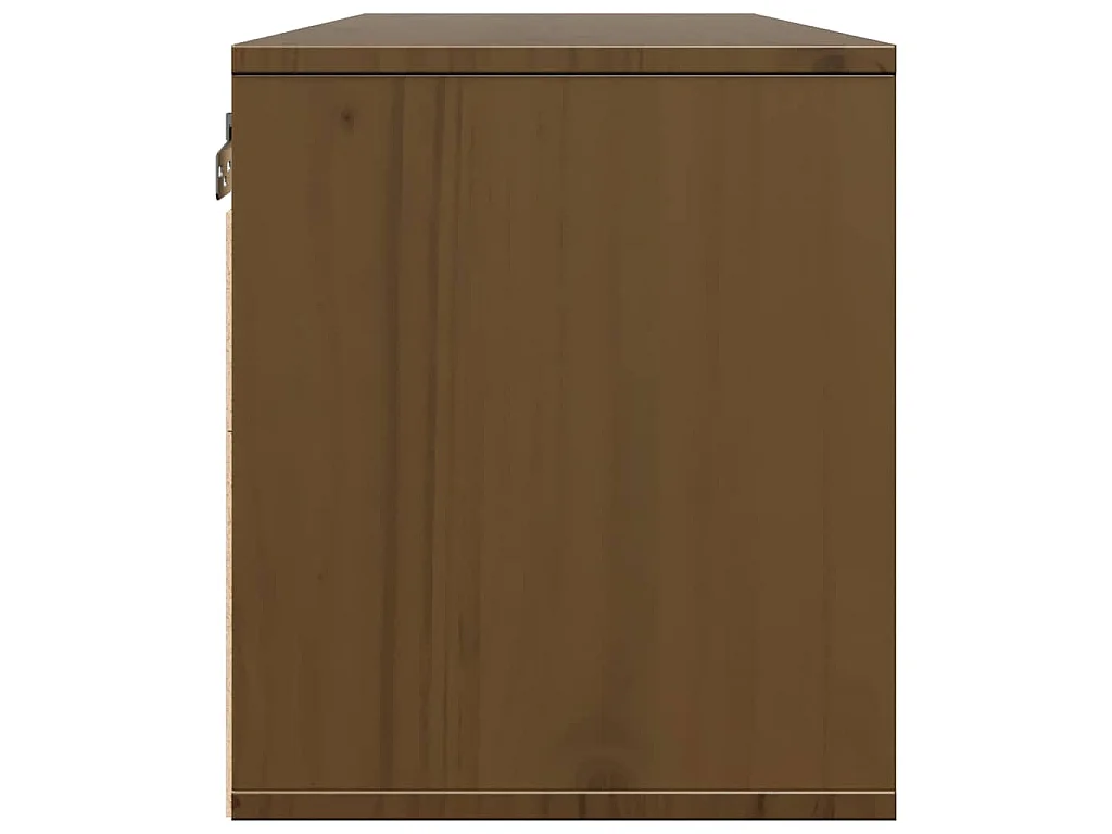 Armarios pared 2 uds madera maciza pino marrón miel 45x30x35 cm