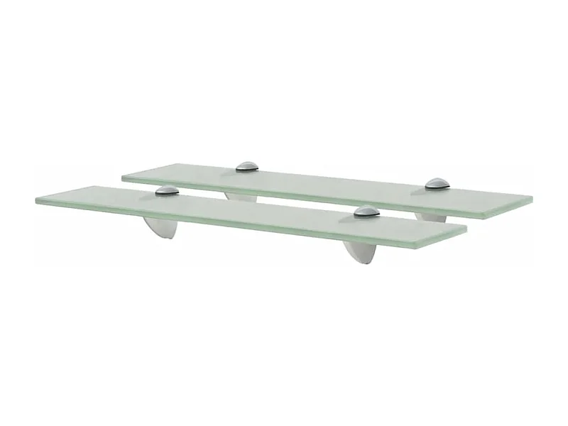 Mensole Galleggianti 2 pz in Vetro 50x20 cm 8 mm