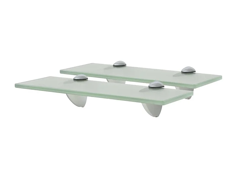 Mensole Galleggianti 2 pz in Vetro 30x10 cm 8 mm