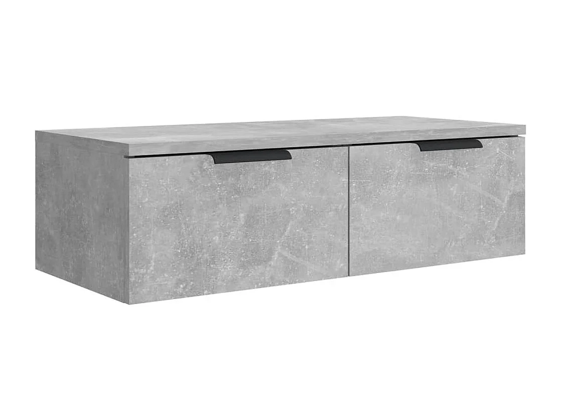 Armoire murale Gris béton 68x30x20 cm Bois d'ingénierie