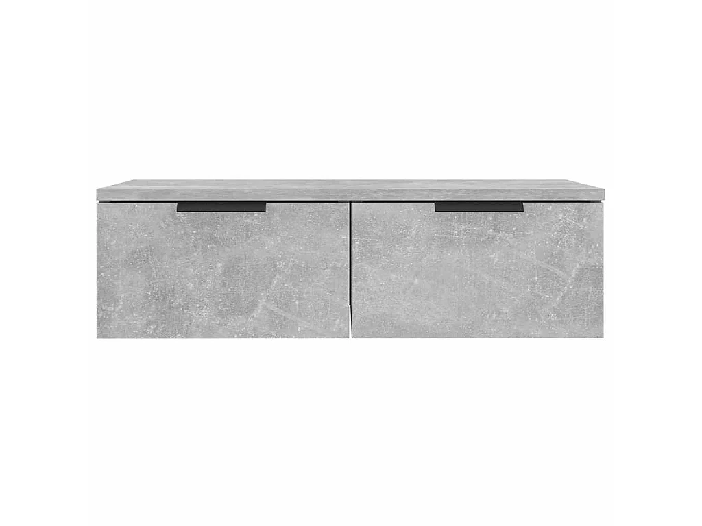 Wandkast 68x30x20 cm bewerkt hout betongrijs