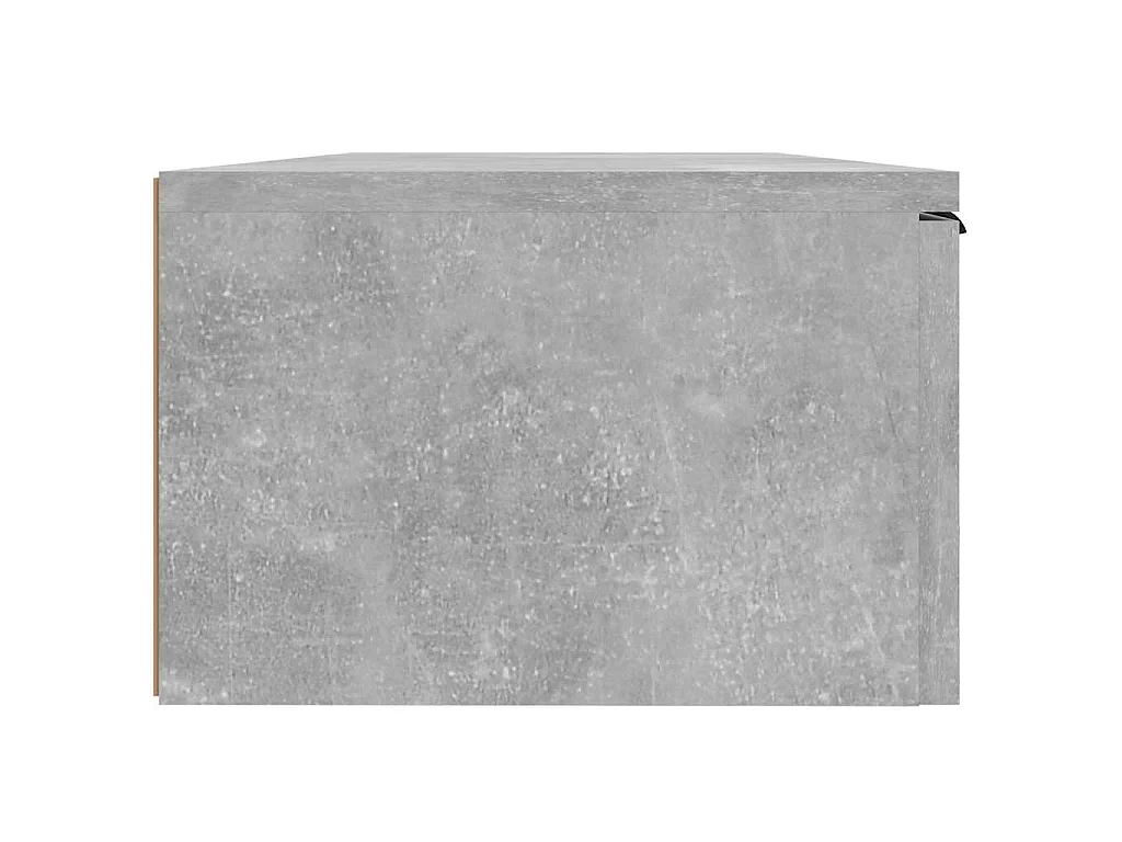 Wandkast 68x30x20 cm bewerkt hout betongrijs