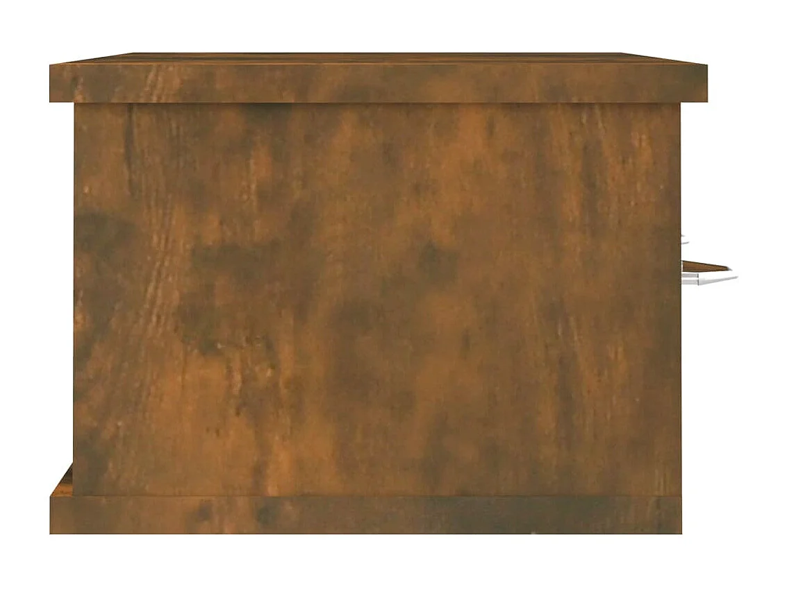 Armoire murale Chêne fumé 60x26x18,5 cm Bois d'ingénierie