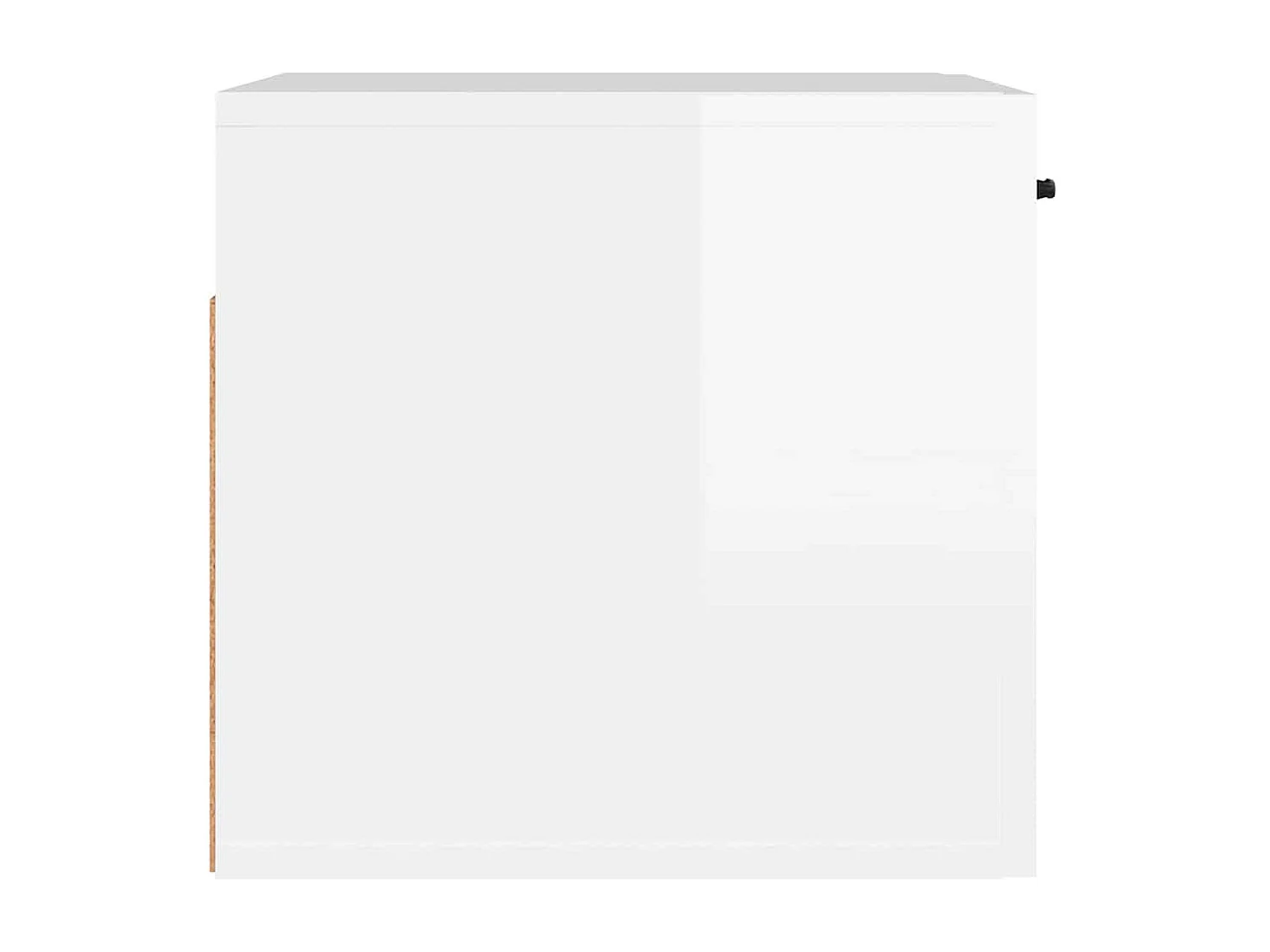 Armoire murale blanc brillant 80x36,5x35 cm bois d'ingénierie