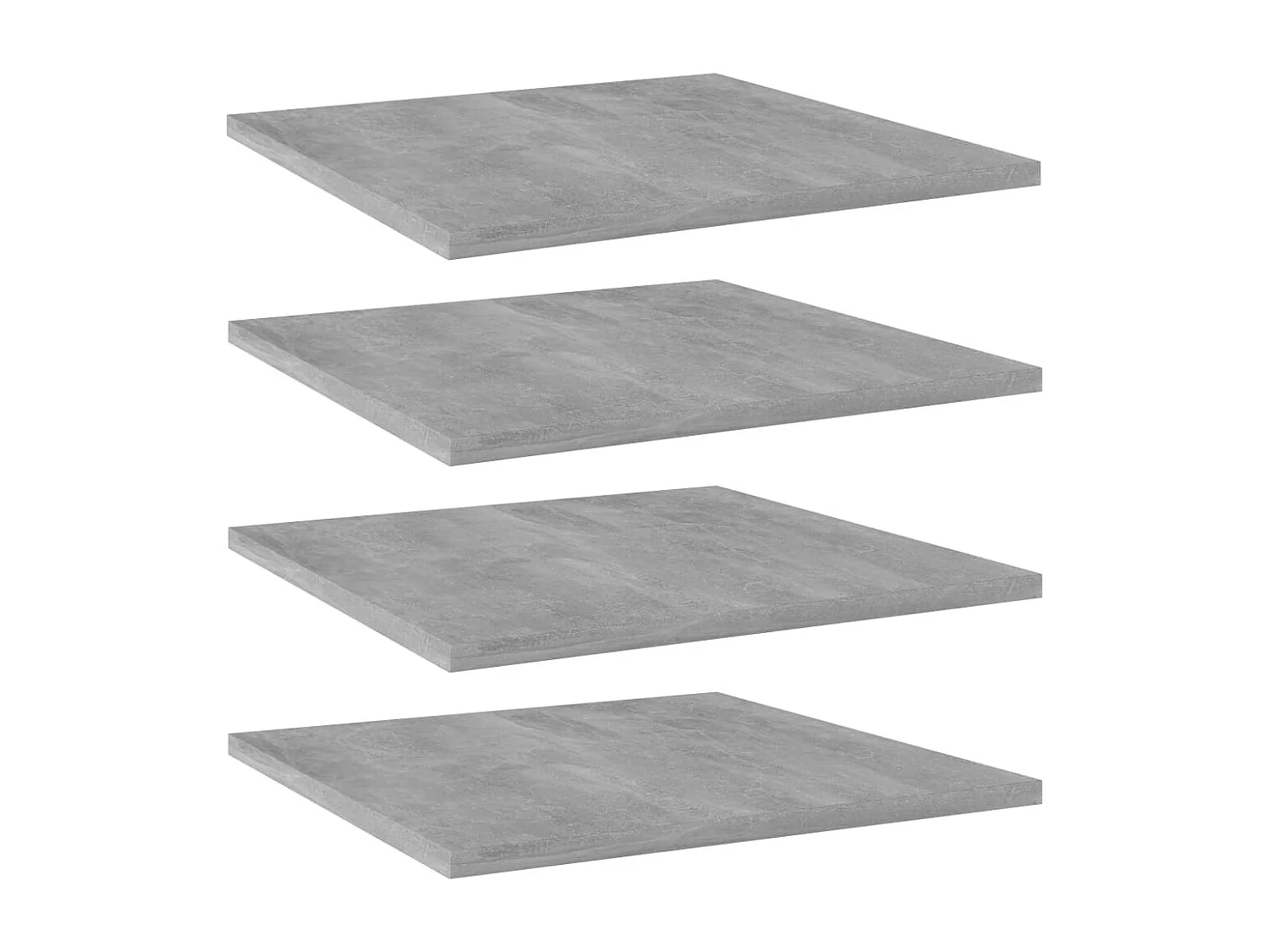 Panneaux de bibliothèque 4 pcs gris béton bois d’ingénierie