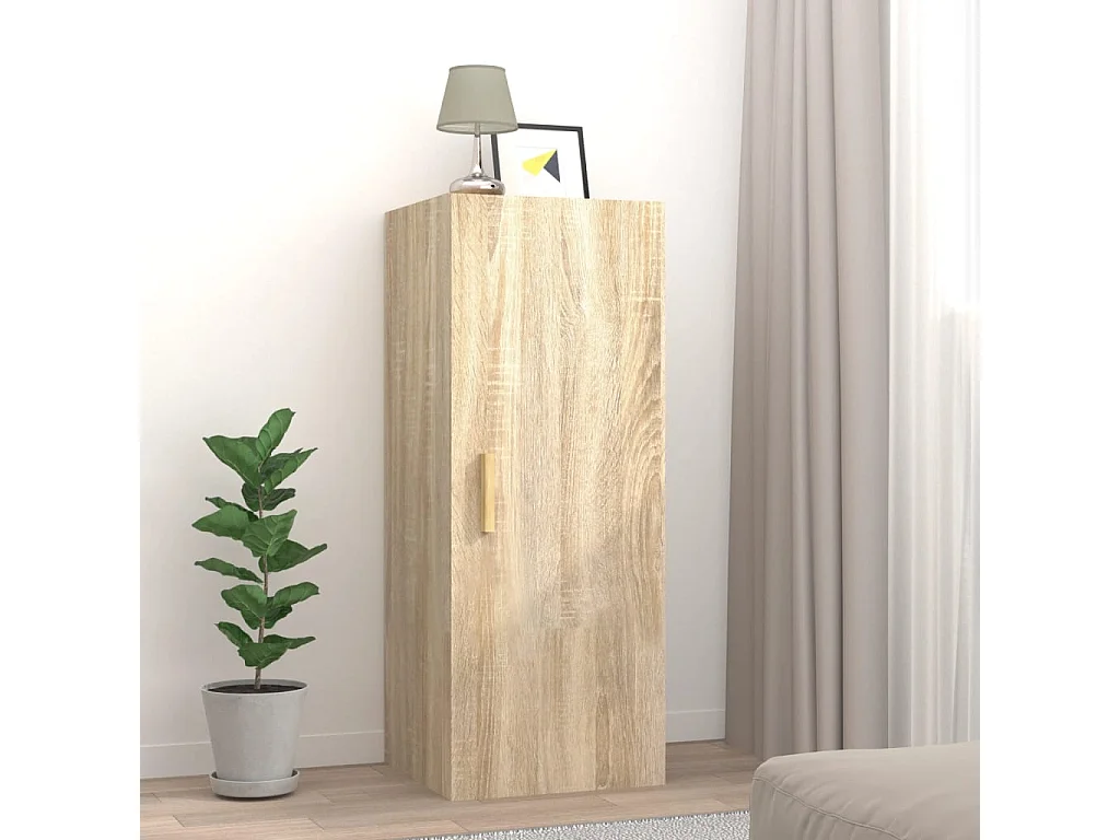 Armoire murale Chêne sonoma 34,5x34x90 cm Bois d'ingénierie