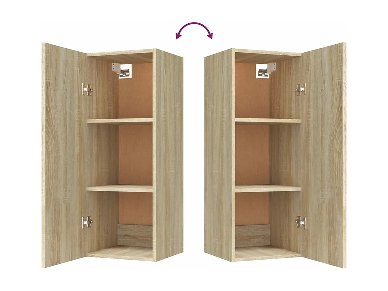 Armoire murale Chêne sonoma 34,5x34x90 cm Bois d'ingénierie