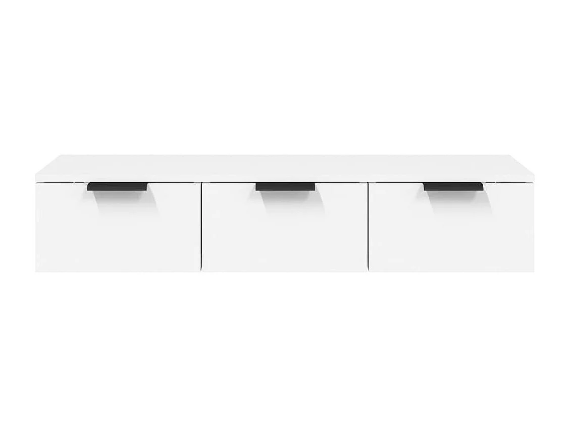 Armoire murale blanc 102x30x20 cm bois d'ingénierie