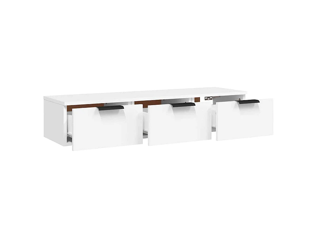 Wandschrank Weiß 102x30x20 cm Holzwerkstoff
