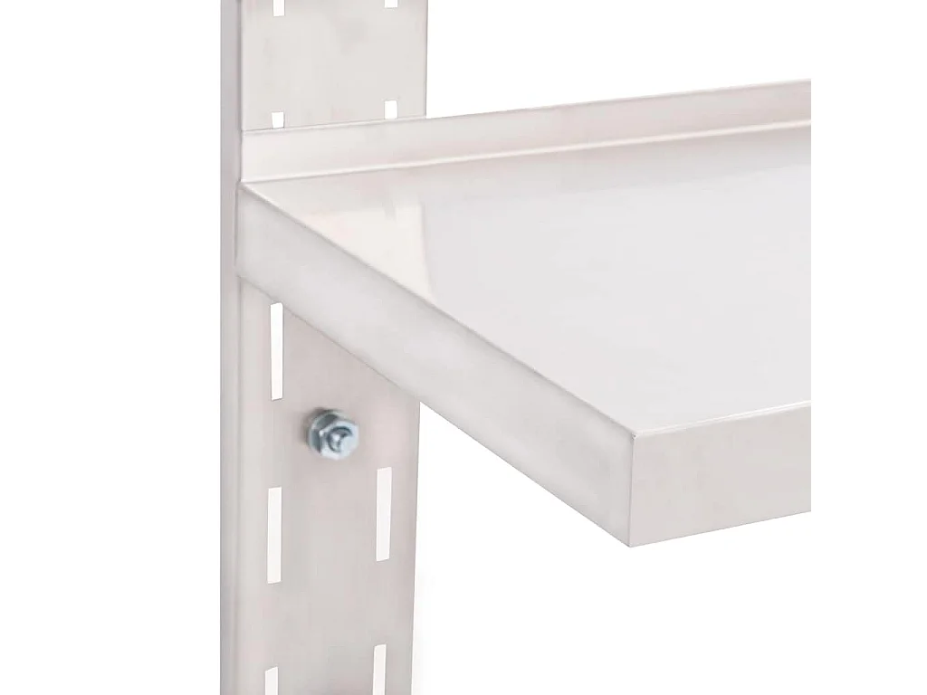 Étagère murale à 2 niveaux Acier inoxydable 120x30 cm