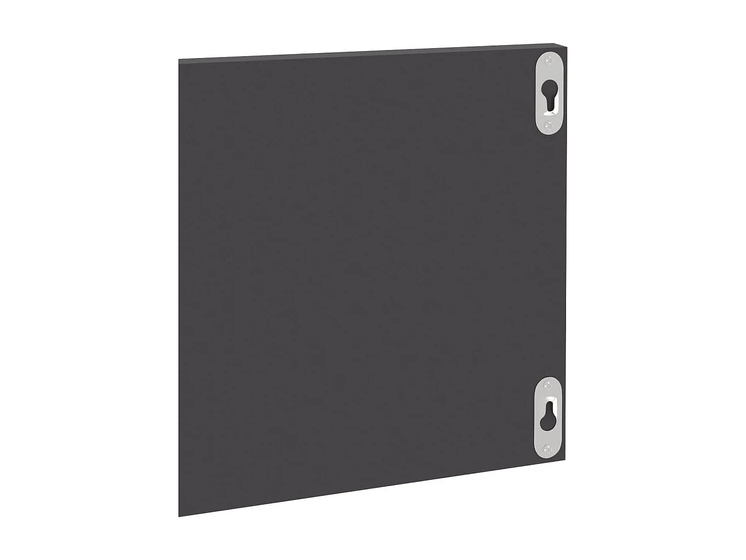 Wandregale 2 Stk. Hochglanz-Grau 80x11,5x18 cm Holzwerkstoff