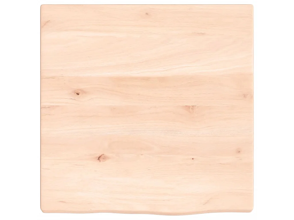 Ripiano a Parete 40x40x2 cm Legno Massello Rovere Non Trattato