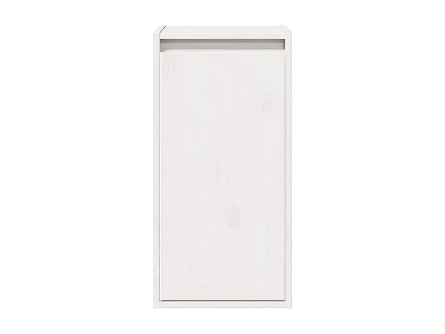 Wandkast 30x30x60 cm massief grenenhout wit