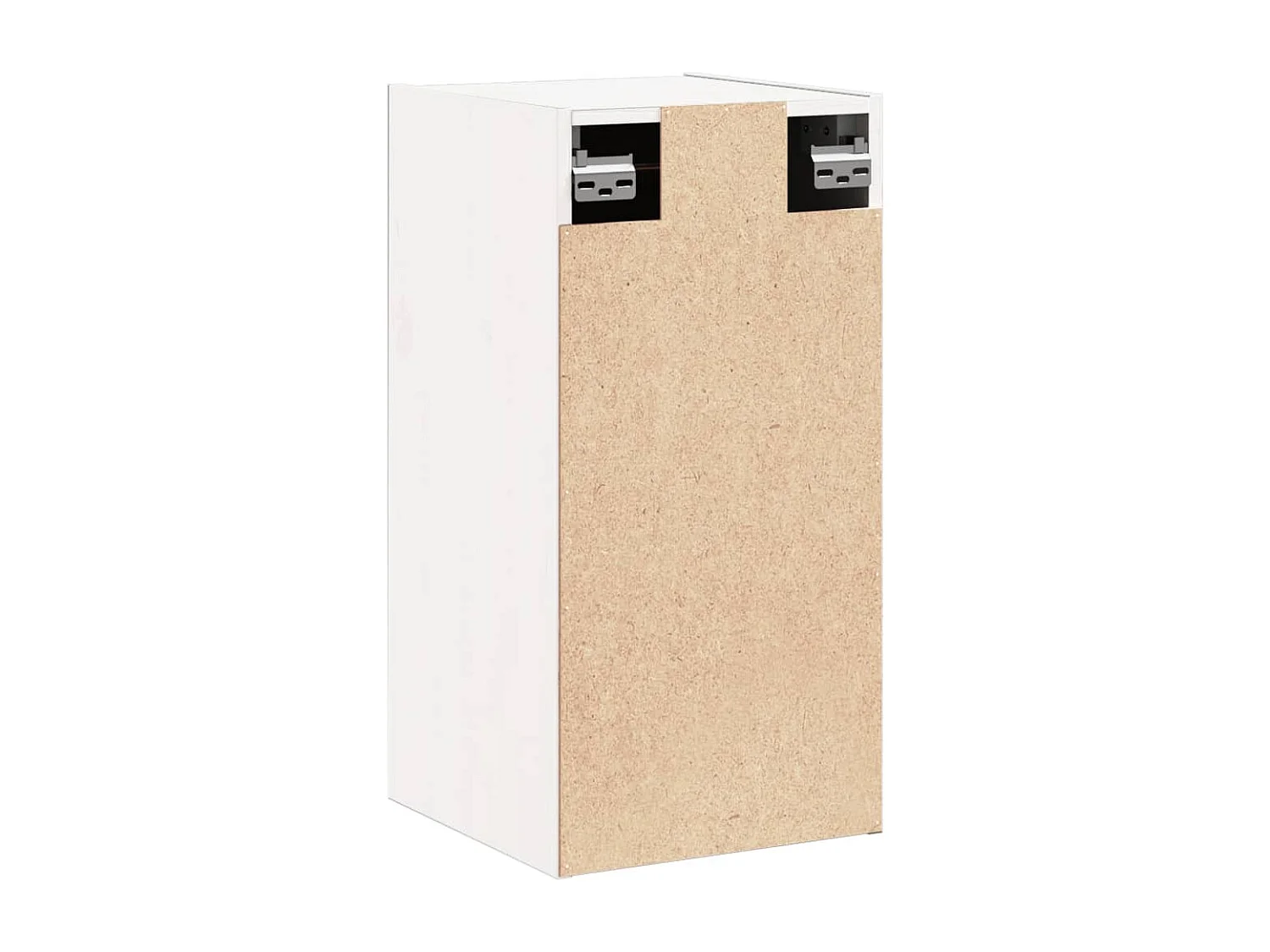 Wandkast 30x30x60 cm massief grenenhout wit