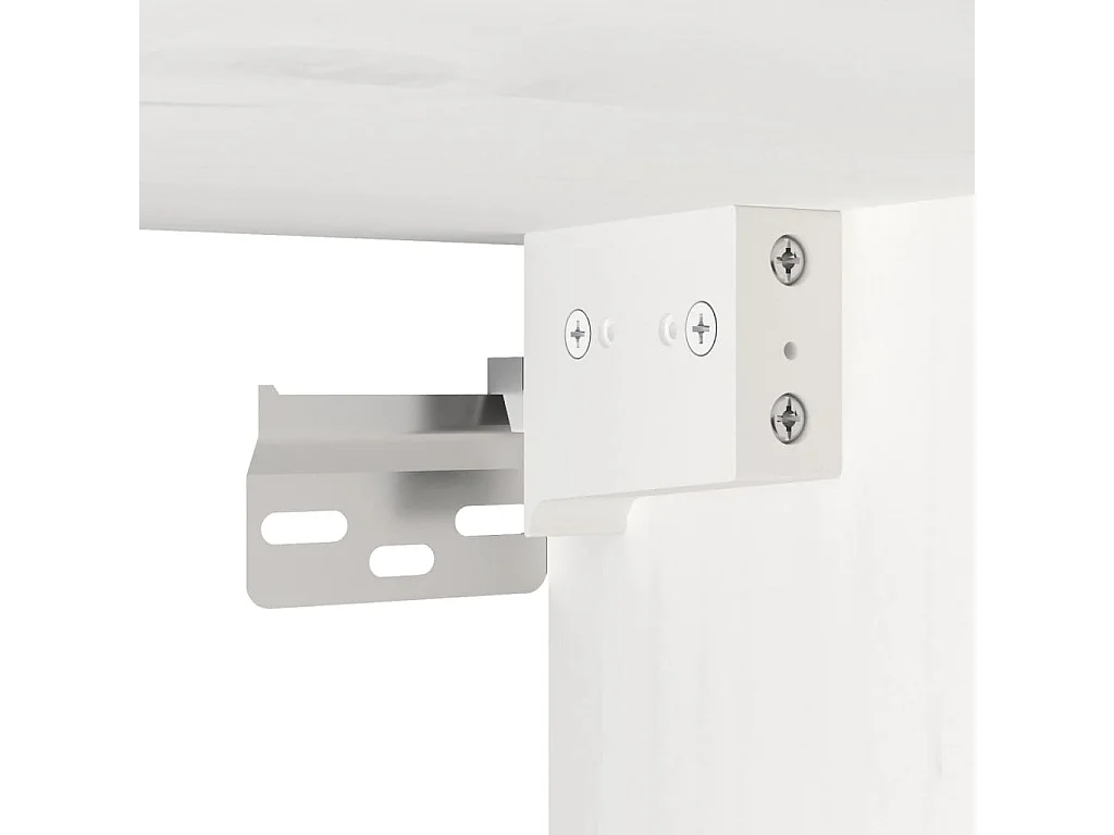 Wandkast 30x30x60 cm massief grenenhout wit