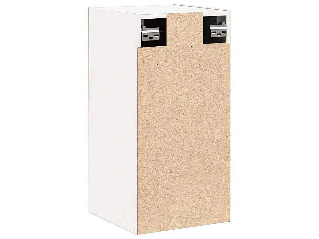 Wandkast 30x30x60 cm massief grenenhout wit