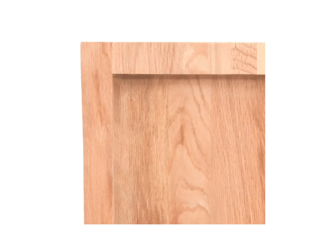 Wandregal Hellbraun 140x60x(2-6) cm Massivholz Eiche Behandelt