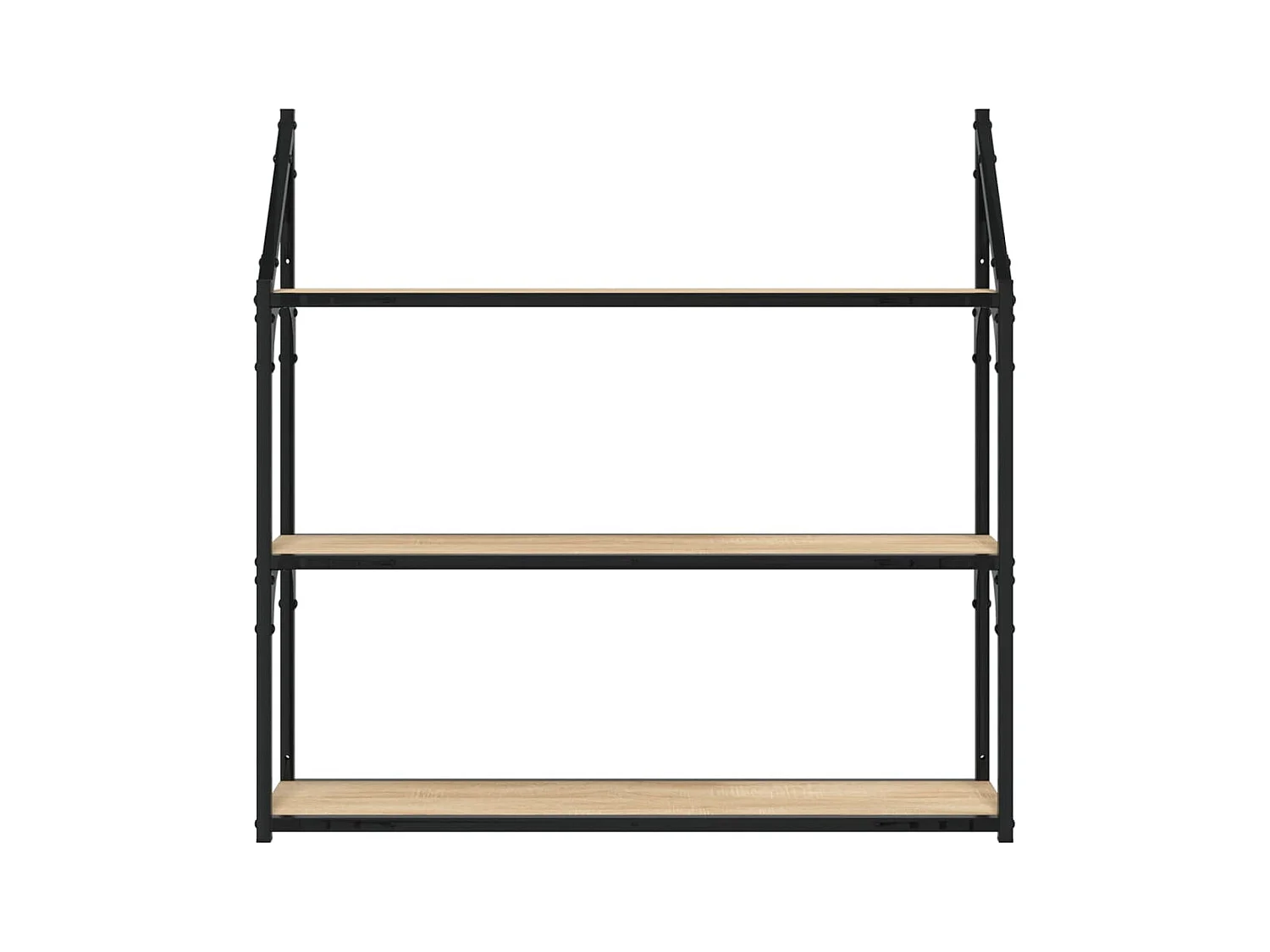 Étagère murale 3 niveaux chêne sonoma 80x21x78,5 cm