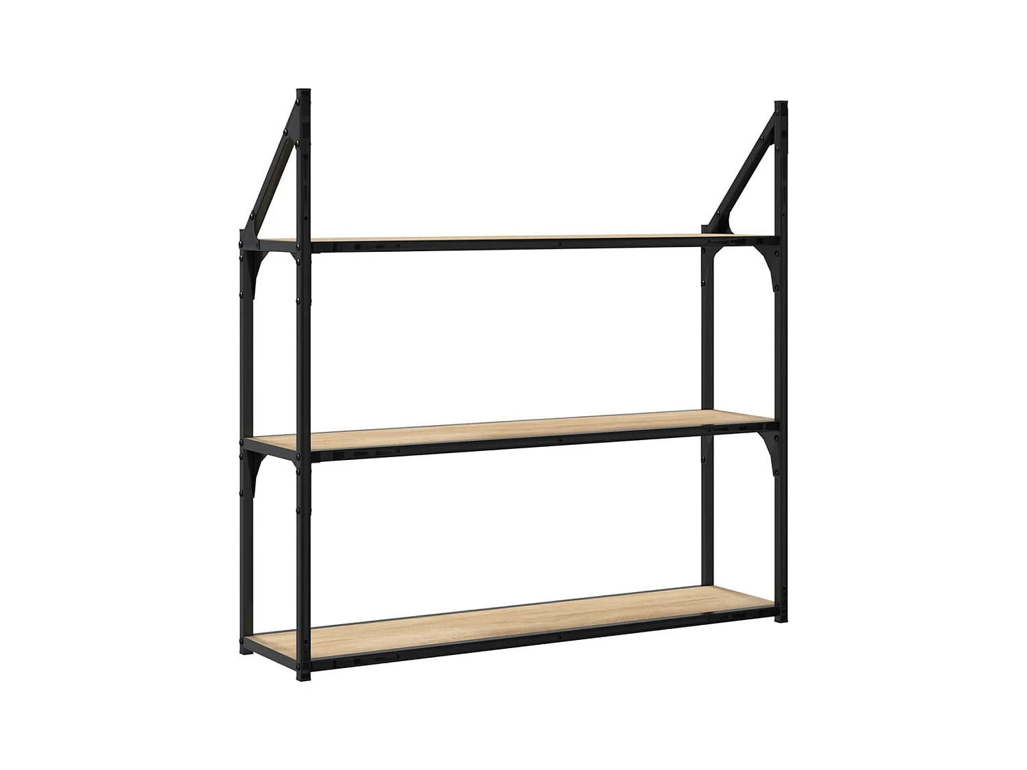 Étagère murale 3 niveaux chêne sonoma 80x21x78,5 cm