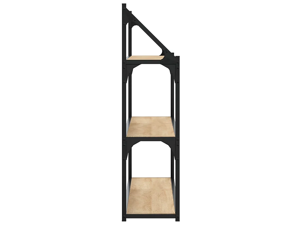Wandregal 3 Fächer Sonoma-Eiche 80x21x78,5 cm Holzwerkstoff
