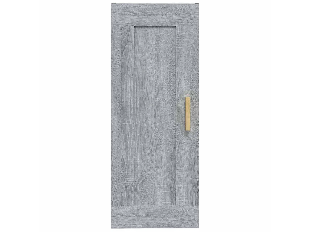 Wandkast 35x34x90 cm bewerkt hout grijs sonoma eikenkleurig