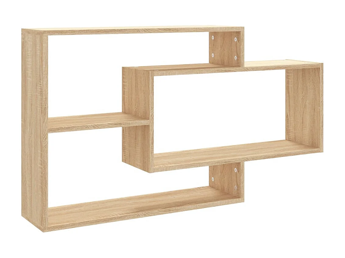 Mensole a Muro Rovere Sonoma 104x20x58,5cm in Legno Multistrato