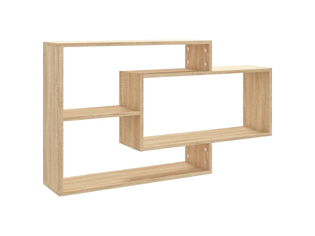 Mensole a Muro Rovere Sonoma 104x20x58,5cm in Legno Multistrato
