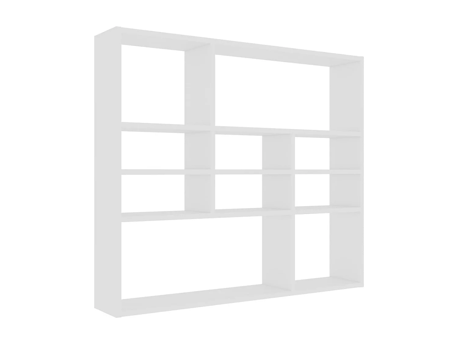 Wandschap 90x16x78 cm bewerkt hout wit