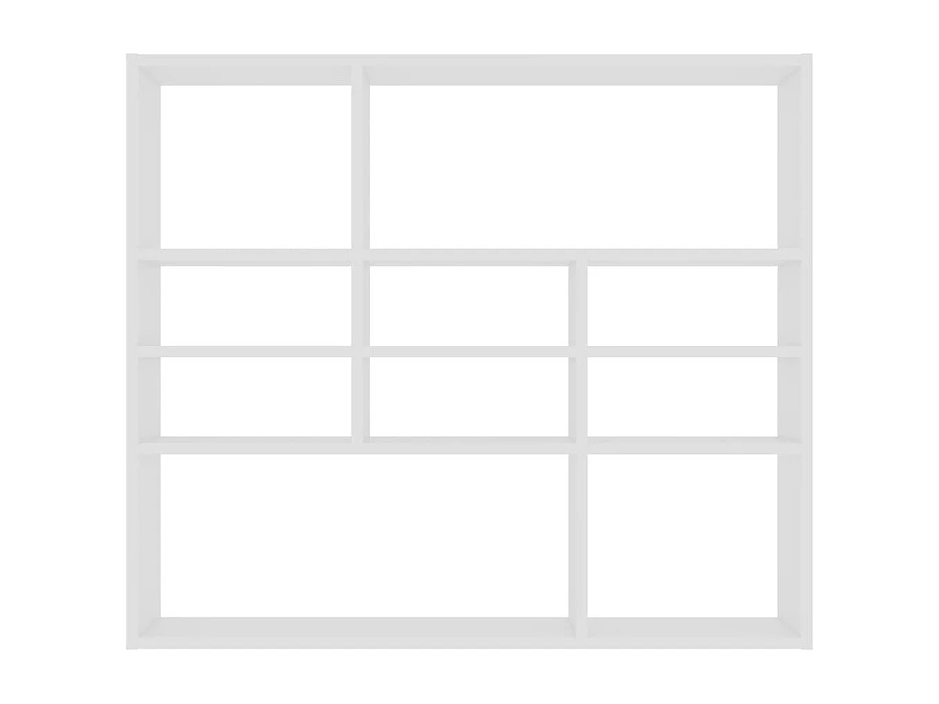 Étagère murale Blanc 90x16x78 cm Bois d’ingénierie