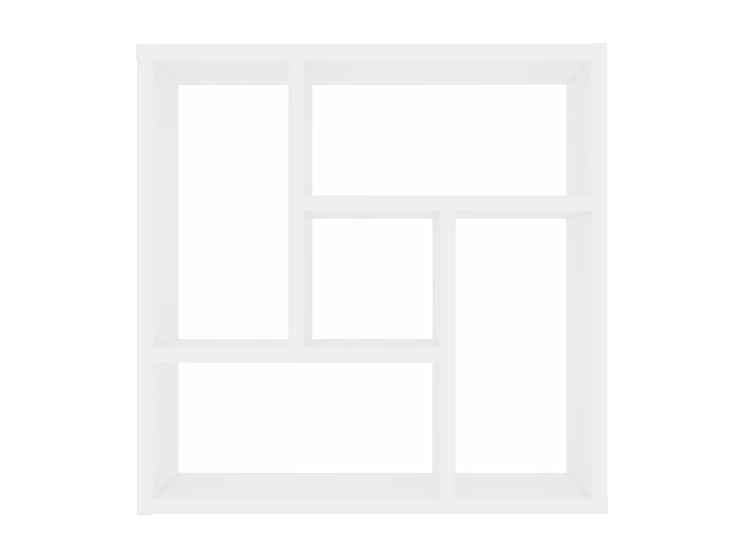 Estante de parede 45,1x16x45,1 cm derivados de madeira branco