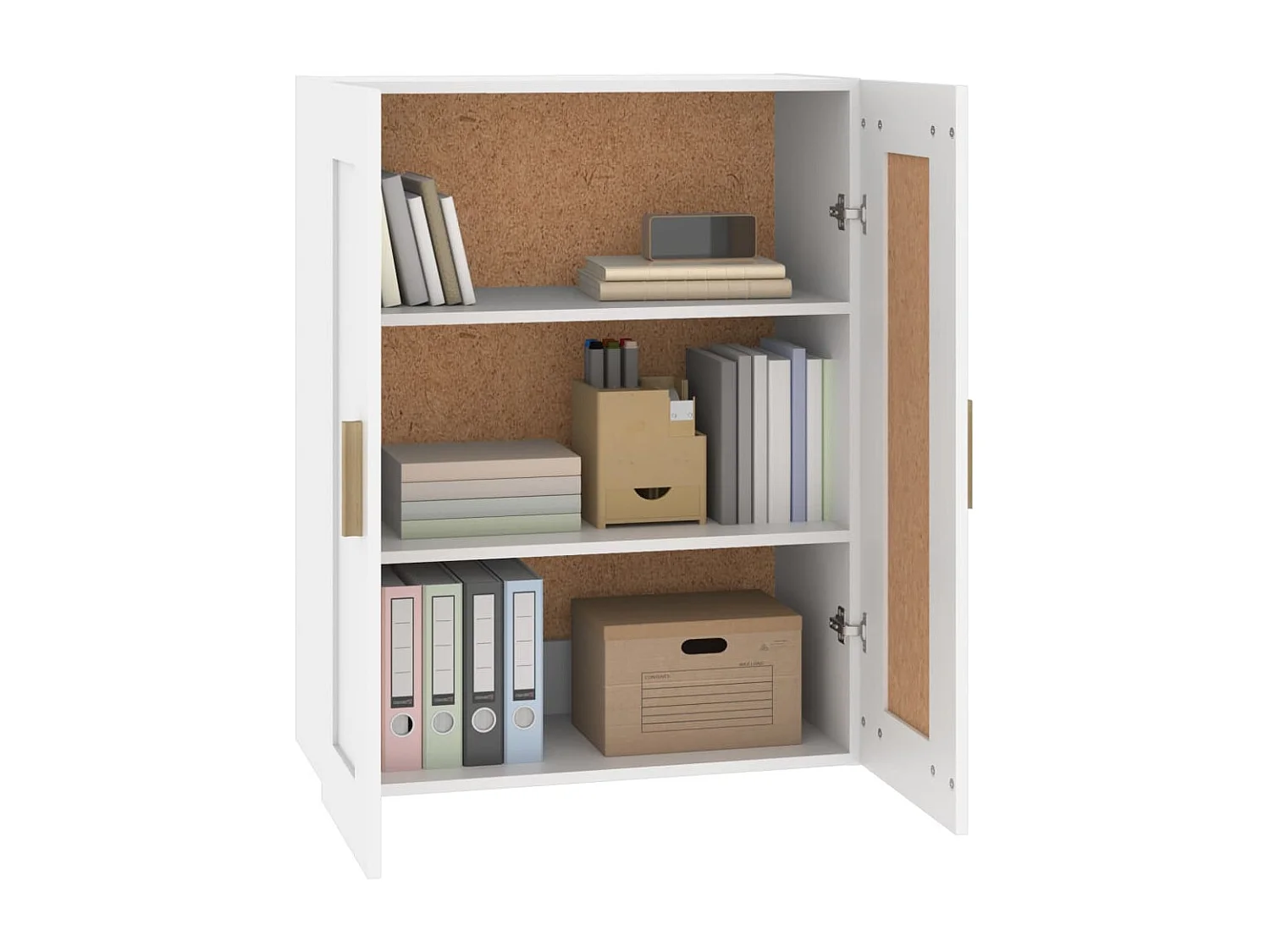 Armoire murale blanc 69,5x32,5x90 cm bois d'ingénierie