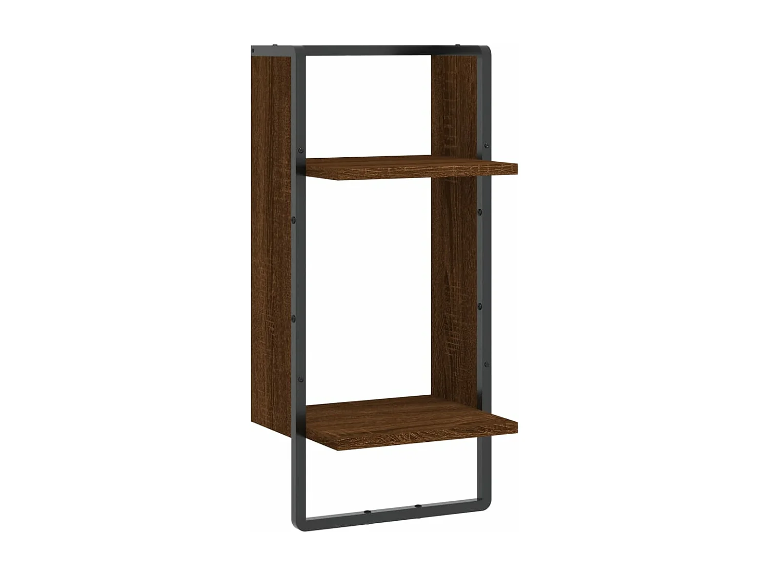 Étagère murale avec barre chêne marron 30x25x65 cm