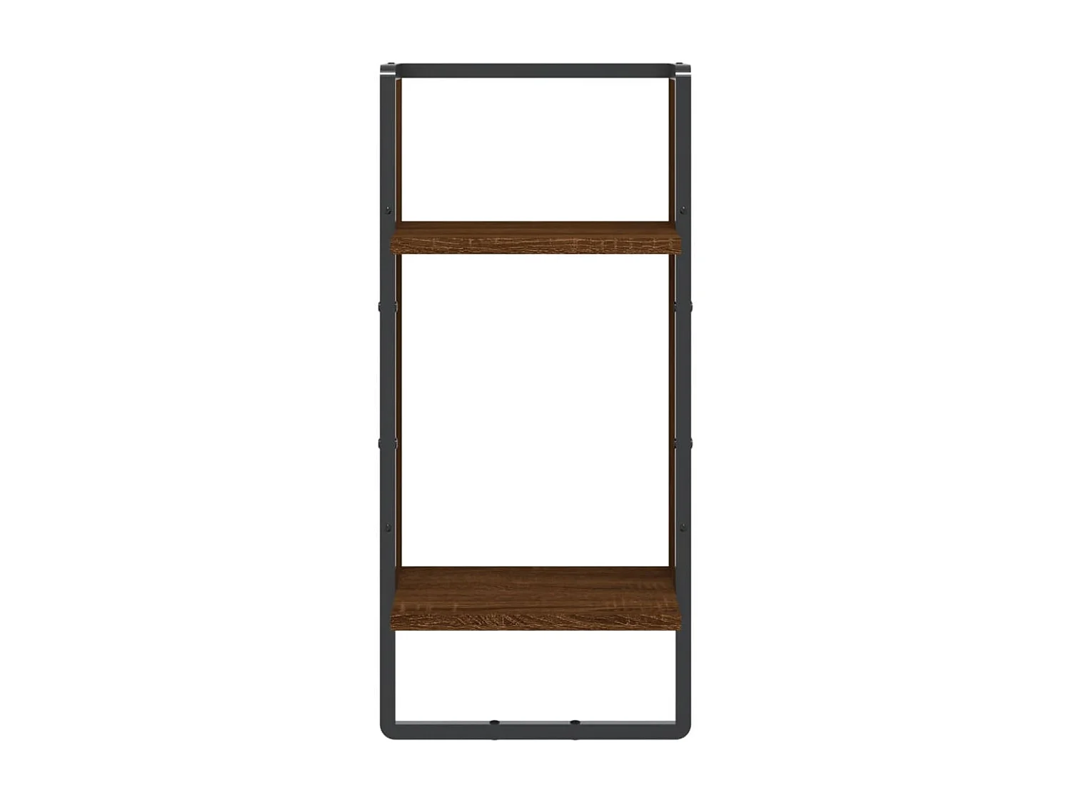 Étagère murale avec barre chêne marron 30x25x65 cm