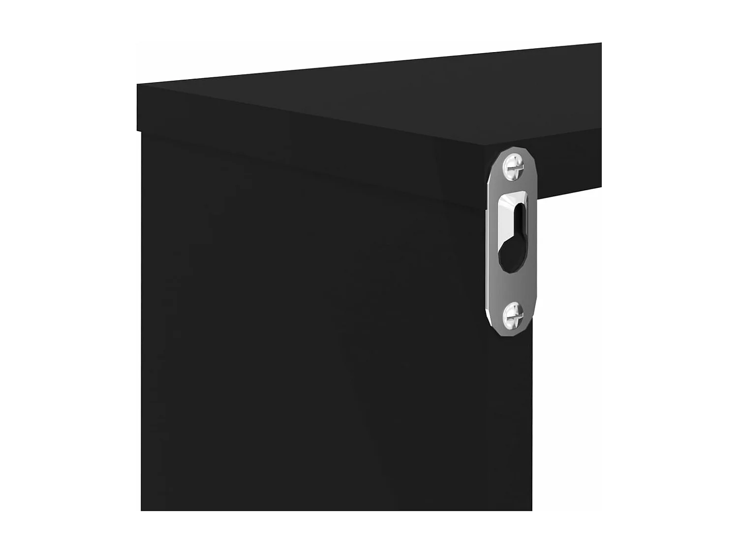 Estantes parede cúbicas 4 pcs deriv. madeira 80x15x26,5cm preto