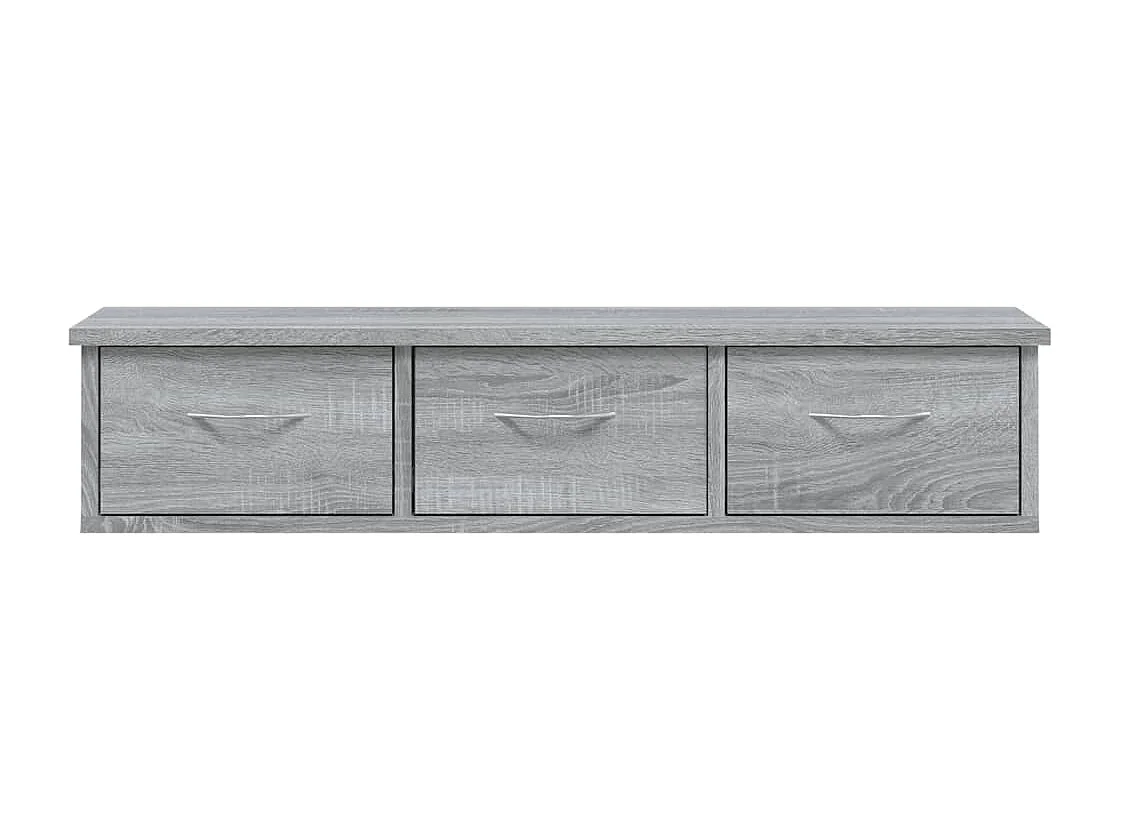 Wandschrank Grau Sonoma 88x26x18,5 cm Holzwerkstoff