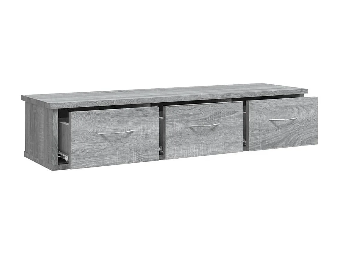 Wandschrank Grau Sonoma 88x26x18,5 cm Holzwerkstoff