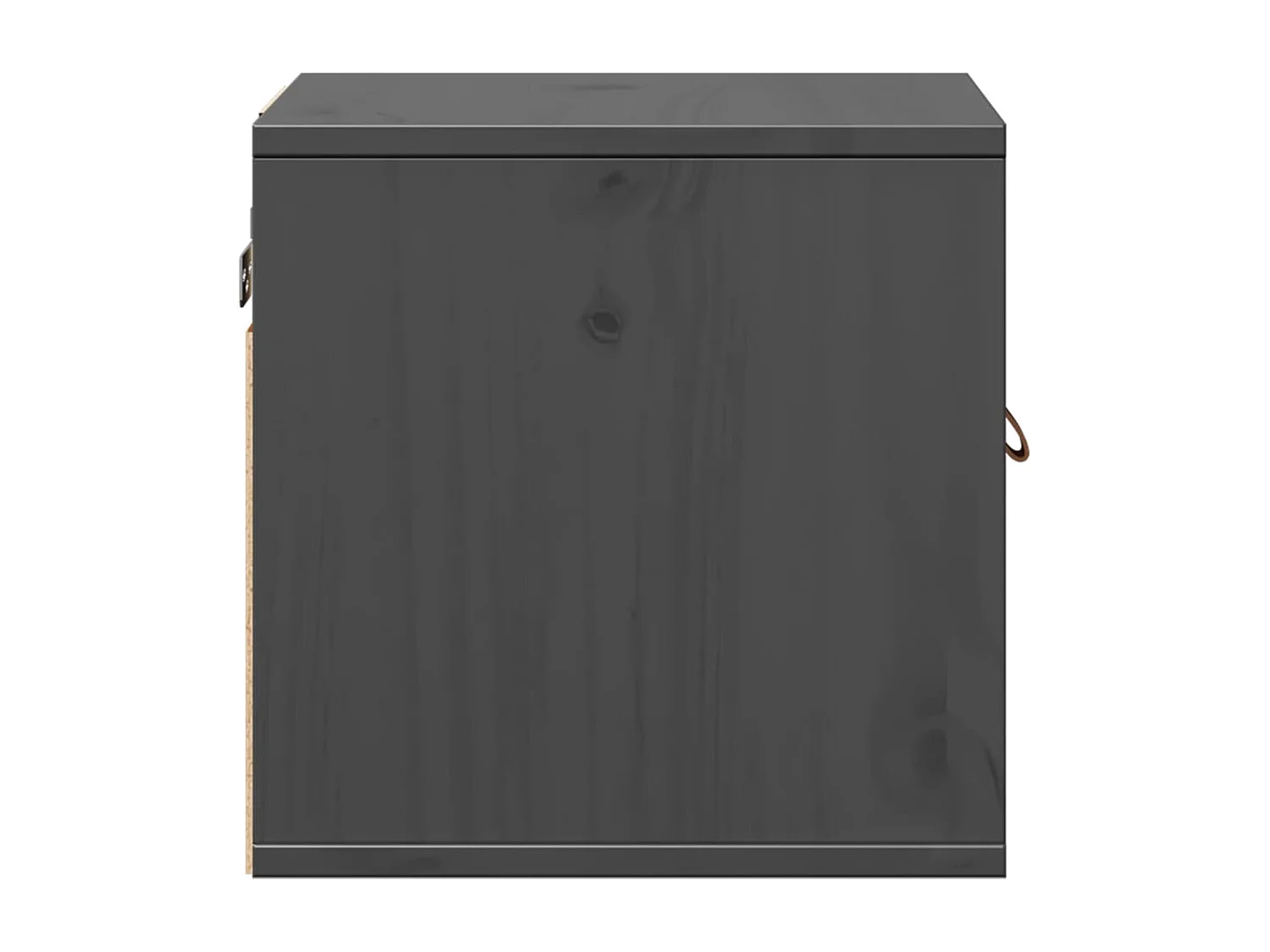 Armoire murale Gris 31,5x30x30 cm Bois de pin massif