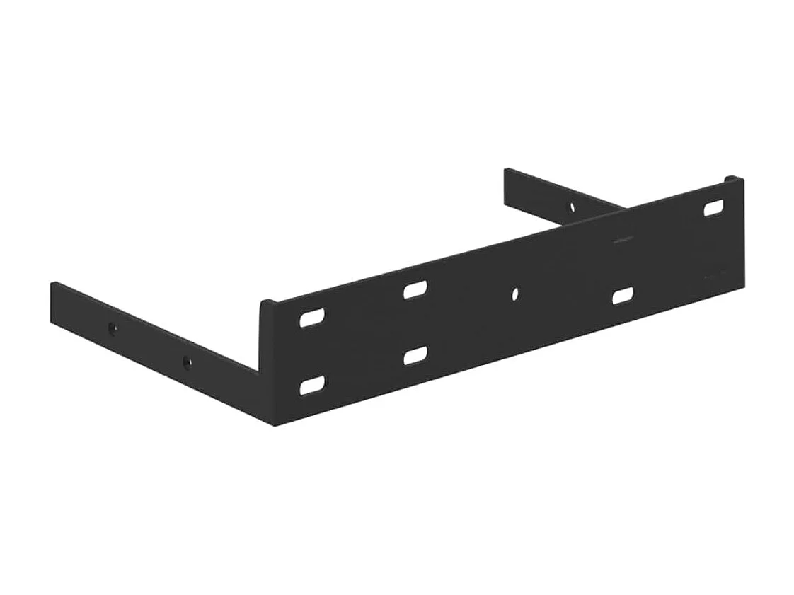 Étagères d'angle murales 2 pcs Gris béton 25x25x3,8 cm MDF