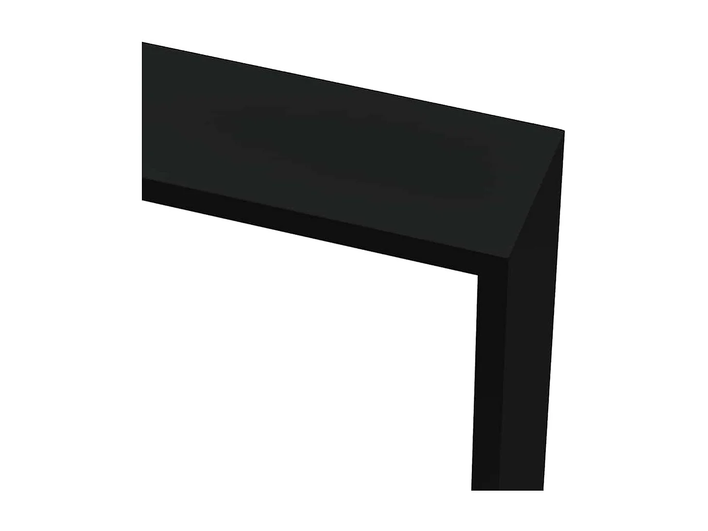 Wandschappen kubus 3 st MDF zwart