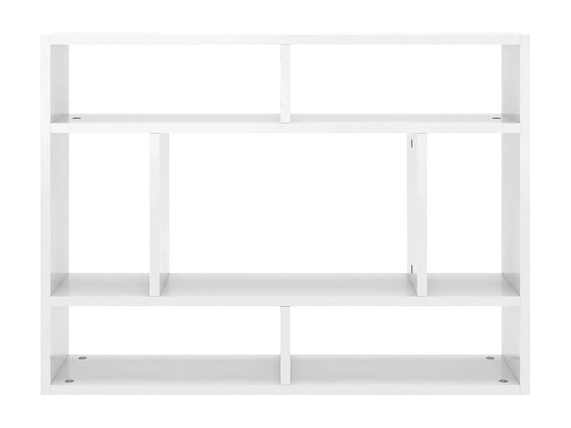 Étagère murale Blanc brillant 75x16x55 cm Bois d'ingénierie