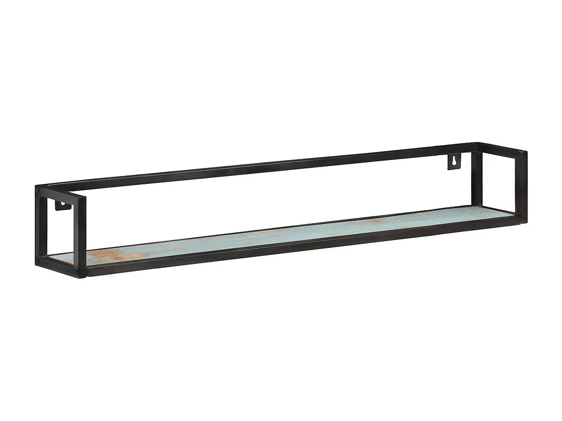 Étagères murales 2 pcs 120 cm Bois de récupération massif