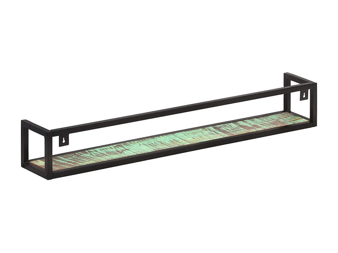 Étagères murales 2 pcs 120 cm Bois de récupération massif