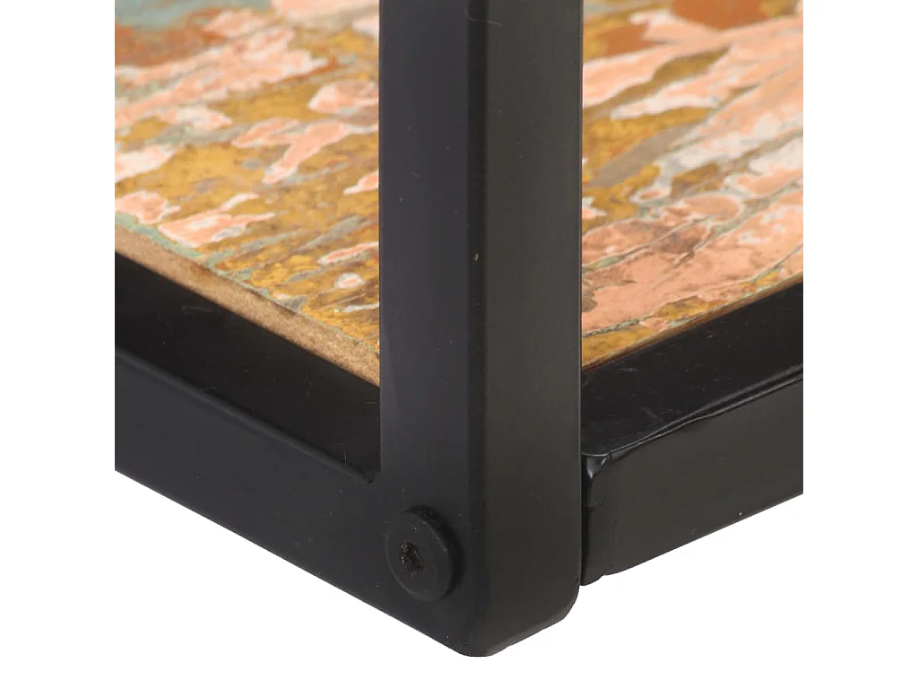 Étagères murales 2 pcs 120 cm Bois de récupération massif