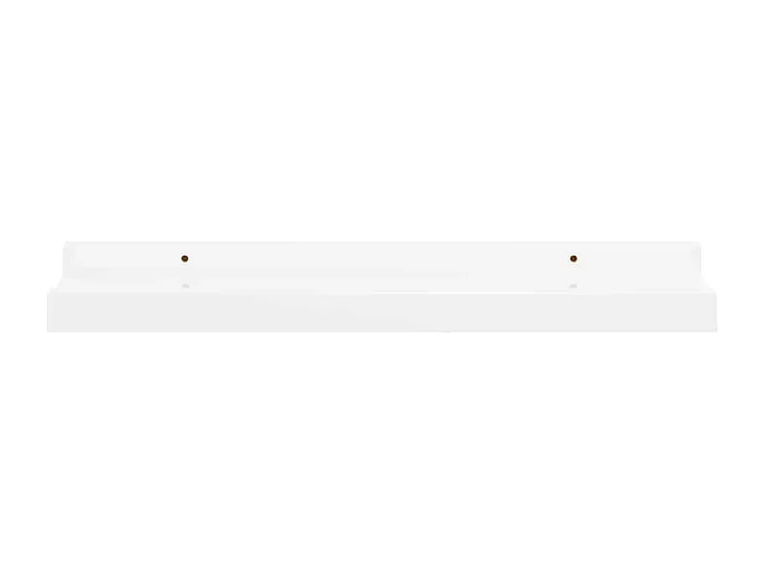 Étagères murales 2 pcs Blanc brillant 40x9x3 cm