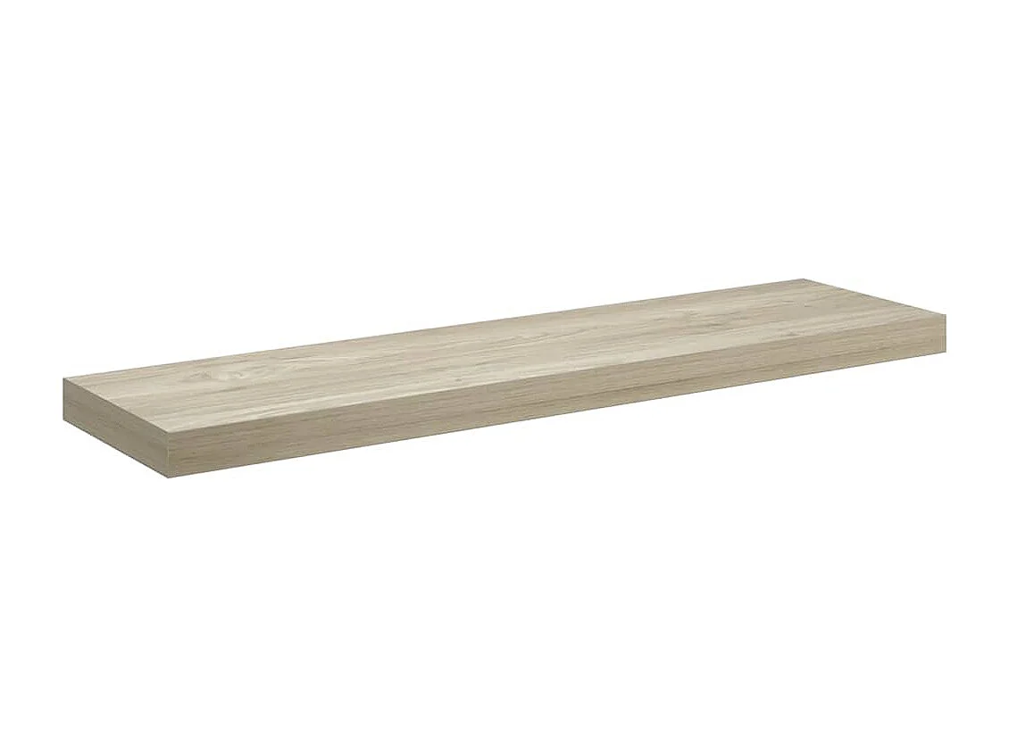 Scaffali a Parete 2 pz Rovere 90x23,5x3,8 cm in MDF